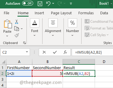 So verwenden Sie die IMSUB -Funktion in Microsoft Excel