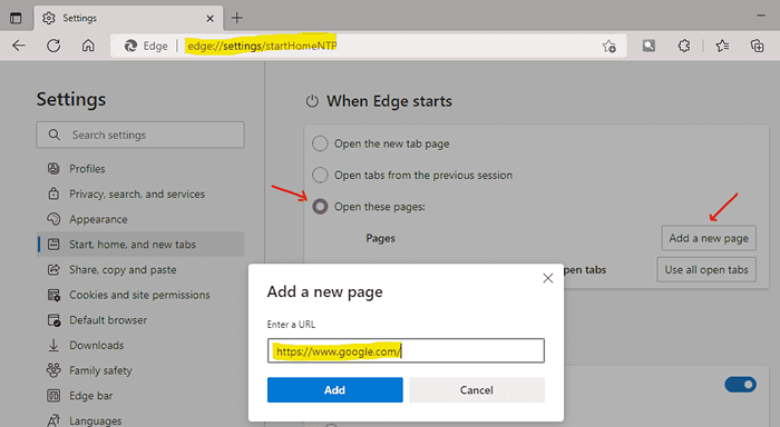 Stoppen Sie Microsoft Edge, automatisch zu öffnen, wenn der Windows 11 /10 PC startet