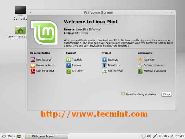 Upgrade Linux Mint 14 (Nadia) auf Linux Mint 15 (Olivia)