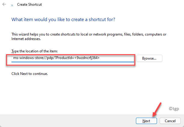 Buat pintasan untuk membuka halaman aplikasi terus di Microsoft Store di Windows 11 & 10