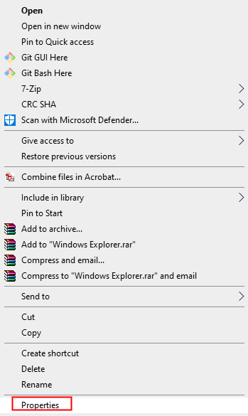 Corrija os arquivos no Windows 10 sendo compactados automaticamente