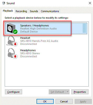 Une prise casque n'est pas détectée dans Windows 10/11 Correction