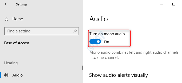 Cómo habilitar y deshabilitar Mono Audio en Windows 10