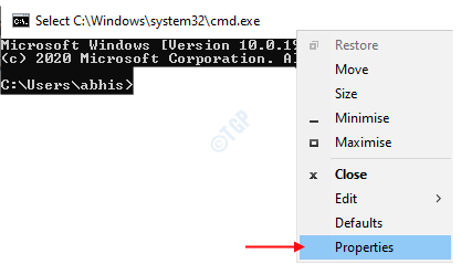 Como ativar o atalho do teclado para copiar Colar no prompt de comando no Windows 10
