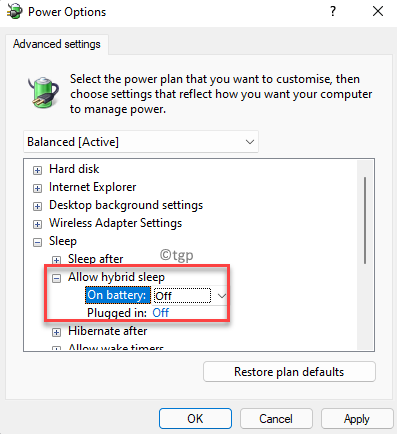 Cómo habilitar o deshabilitar Permitir el sueño híbrido en Windows 11/10