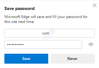 So beheben Sie Microsoft Edge, die Aufforderung zur Aufforderung zum Speichern von Website -Passwörtern eingestellt haben
