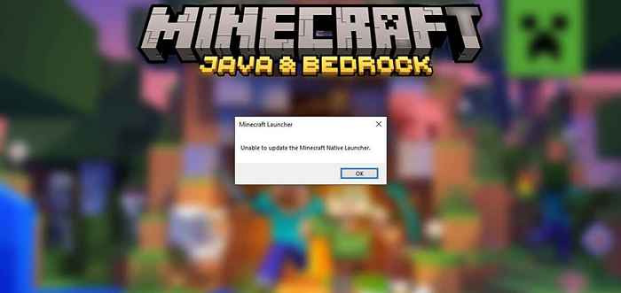 Cara Memperbaiki Tidak Dapat Memperbarui Peluncur Asli Minecraft di Windows