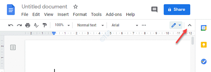 Cómo recuperar la barra de herramientas que falta en Google Docs / Hojas