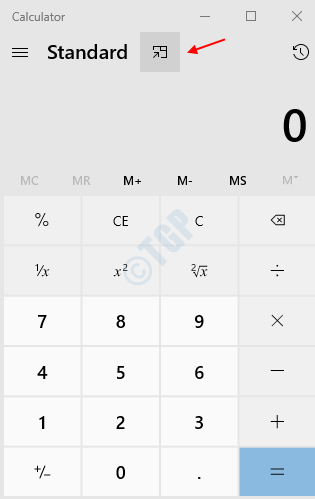 Cómo hacer que la aplicación de la calculadora siempre esté en la parte superior en Windows 10