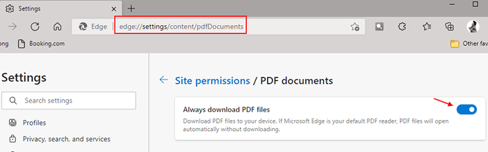 Microsoft Edge continue de se faire le correctif par défaut de la visionneuse PDF