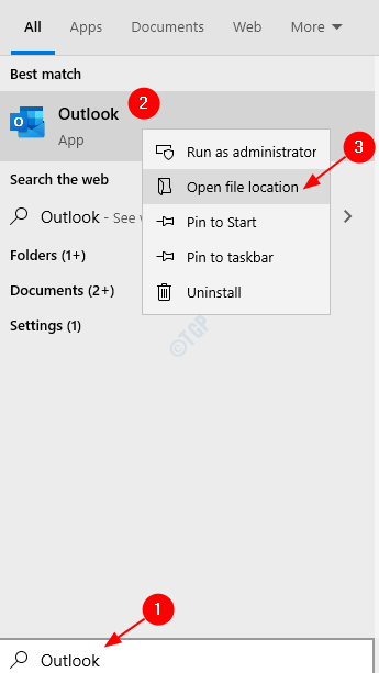 Où est Outlook.Exe situé dans Windows 10/11