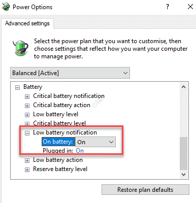 Laptop Windows 10/11 wyłącza się bez niskiej poprawki ostrzegawczej baterii