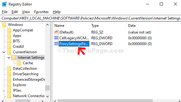 Deshabilitar la configuración de proxy a través del registro en Windows 10/11