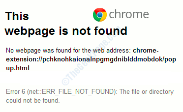 Fehler 6 (NETERR_FILE_NOT_FOUND) Google Chrome Fehlerbehebung