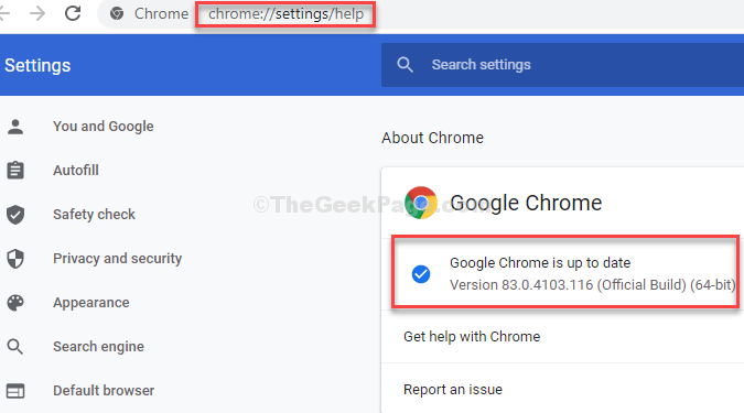 Perbaiki kesalahan pembaruan Google Chrome 0x80040902