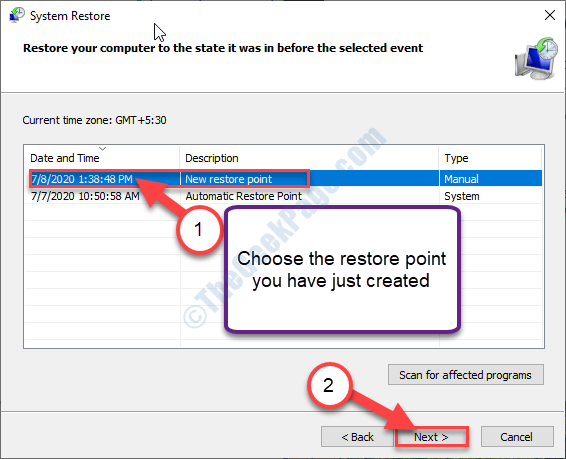 Fix- System Restore ne parvient pas à extraire le fichier / copie d'origine dans Windows 10/11