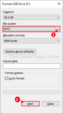 Correction du fichier est trop grand pour l'erreur de lecteur USB du système de fichiers de destination dans Windows 10