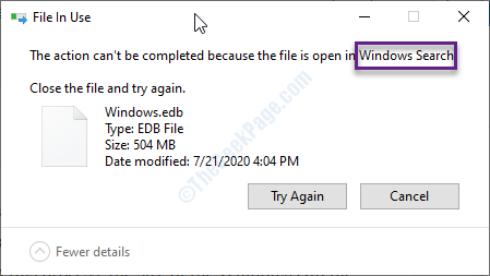 Napraw okna.EDB duży problem rozmiaru pliku w systemie Windows 10 /11