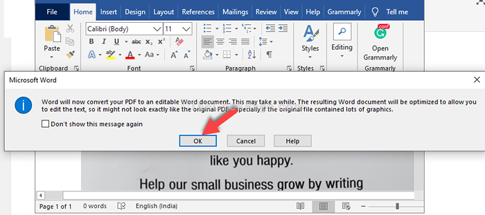 Cómo convertir el archivo JPG en un documento de Word editable en Windows 10/11