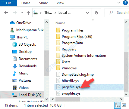 Cómo eliminar el archivo de página.Sys en el cierre en Windows 10