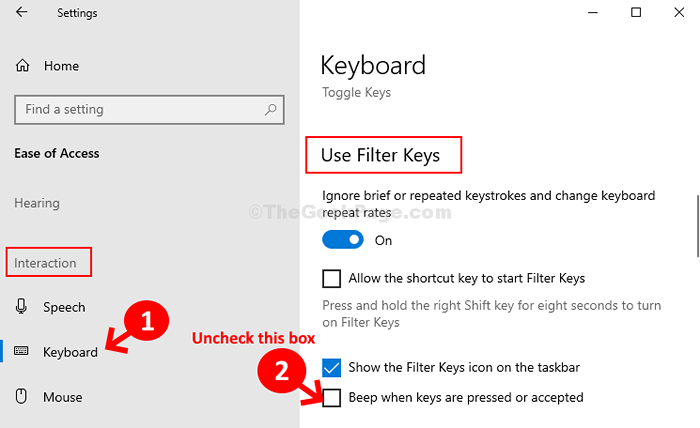 Cara menonaktifkan suara bip keyboard Anda di Windows 10