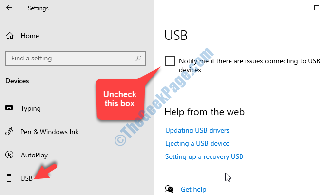 Cara menonaktifkan pemberitahuan kesalahan USB di Windows 10/11
