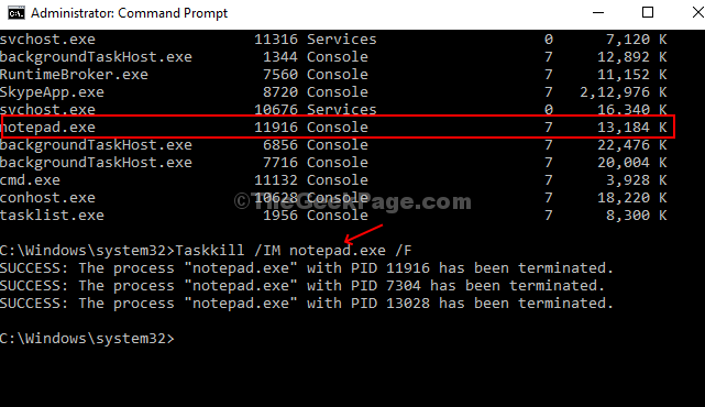 Comment mettre fin aux processus dans Windows 10 en utilisant TaskKill