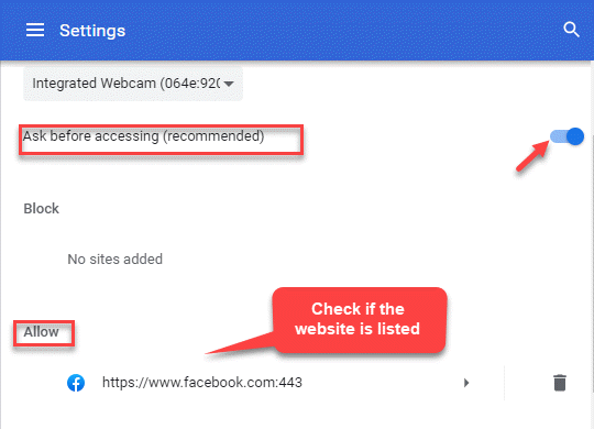 Cómo corregir el error de acceso de hardware en Google Chrome