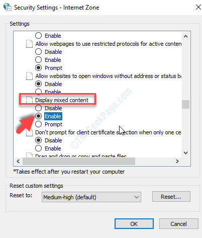 Cómo corregir el error Solo se muestra el contenido seguro en Windows 10