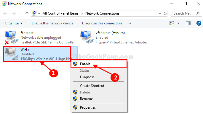 Cómo arreglar la Cruz Roja en el ícono de la red en Windows 10/11