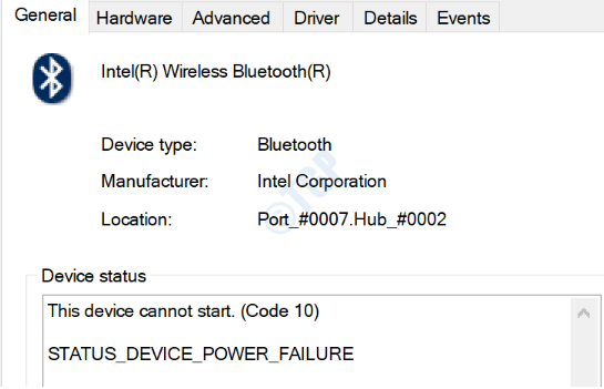 Como corrigir Status_Device_Power_Failure Erro no Windows 10/11