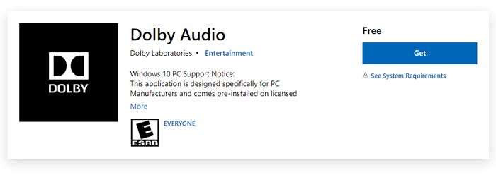 Como instalar o Dolby Audio no Windows 10