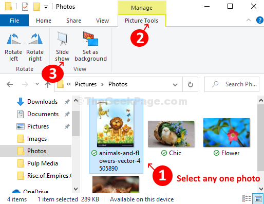 Cara memutar slide slide di windows 10 dari folder