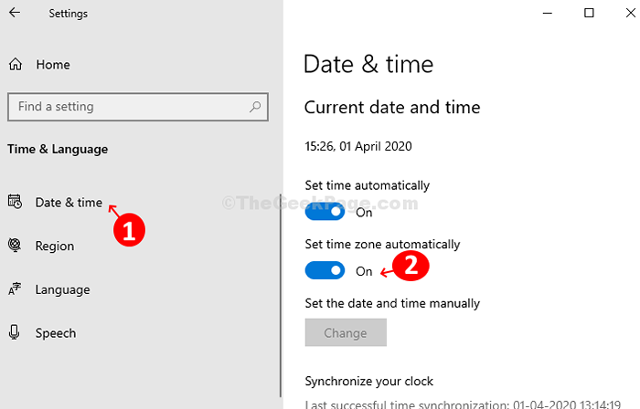 Comment régler Windows 10 sur les fuseaux horaires de changement automatique en fonction de l'emplacement