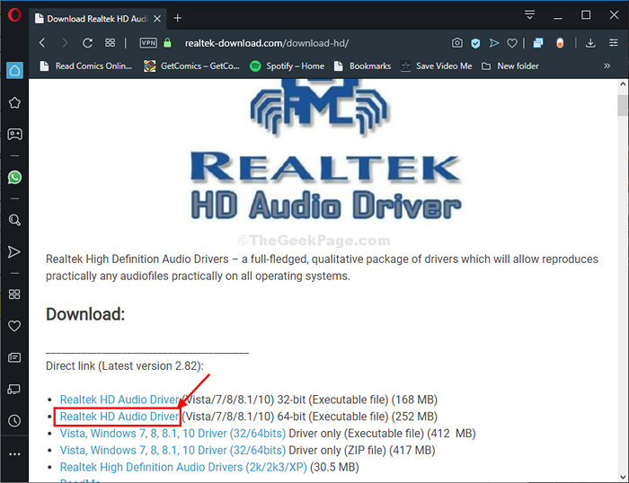 Realtek HD Audio Manager manquant sur Windows 10/11