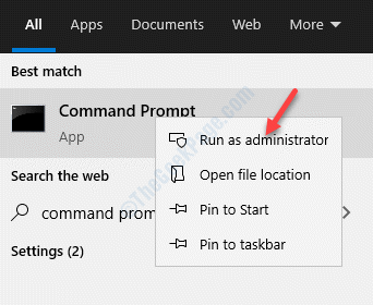 Kliknij menu kontekstowe prawym przyciskiem myszy, gdy administrator przestał działać w systemie Windows 10 /11