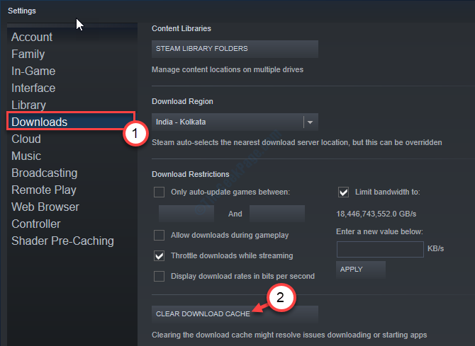 Steam lambat dan tidak merespons di windows 10 fix