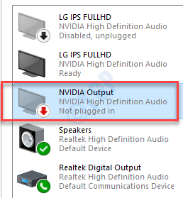 A saída NVIDIA não está conectada na correção do Windows 10 PC