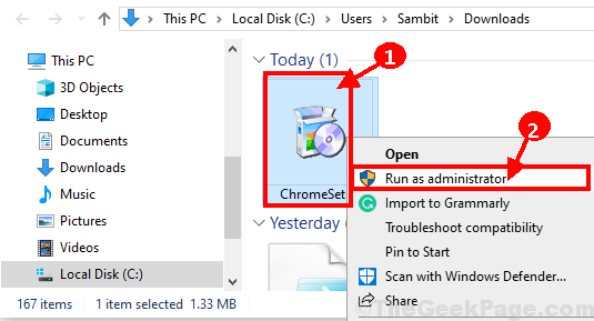 Betulkan Pemasangan Chrome Gagal- Pemasangan Google Chrome gagal memulakan masalah di Windows 10