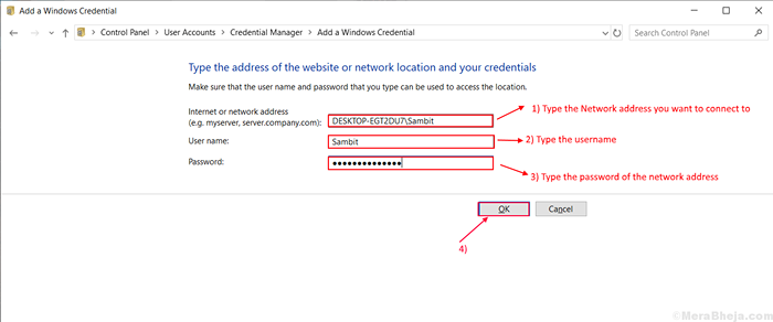 Fix eingeben Network Anmeldeinformationen Zugriffsfehler in Windows 10/11