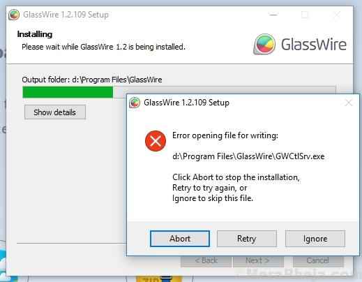 Perbaiki file pembukaan kesalahan untuk menulis di windows 10/11