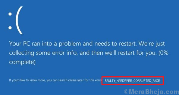 Corrige el error de fally_hardware_corrupted_page en Windows 10