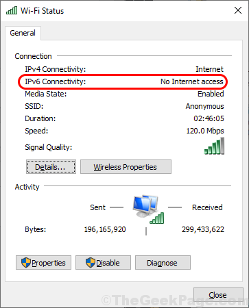 Napraw błąd „IPv6 łączność- brak dostępu do sieci” w systemie Windows 10 /11