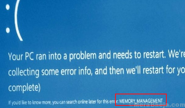 Perbaiki Kesalahan Manajemen Memori 0x0000001A di Windows 10/11