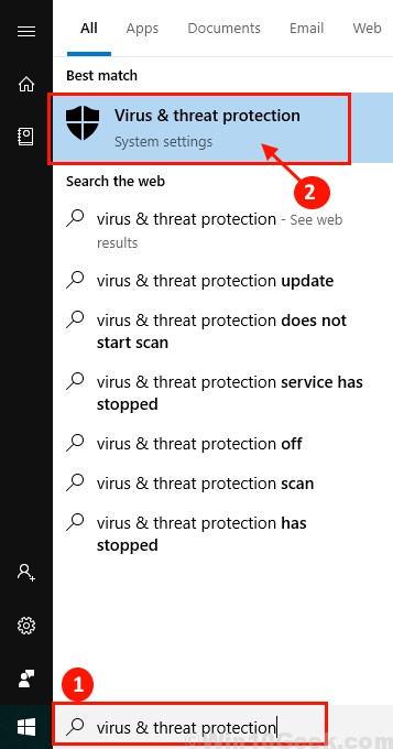 Arreglar msmpeng.EXE Uso de CPU High en Windows 10