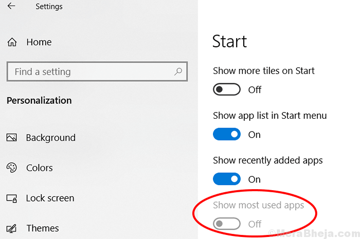 Betulkan Tunjukkan Tetapan Aplikasi Paling Digunakan Di Greyed Di Windows 10