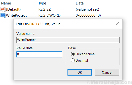 Error de corrección El disco está protegido por escritura en la tarjeta USB / SD en Windows 10