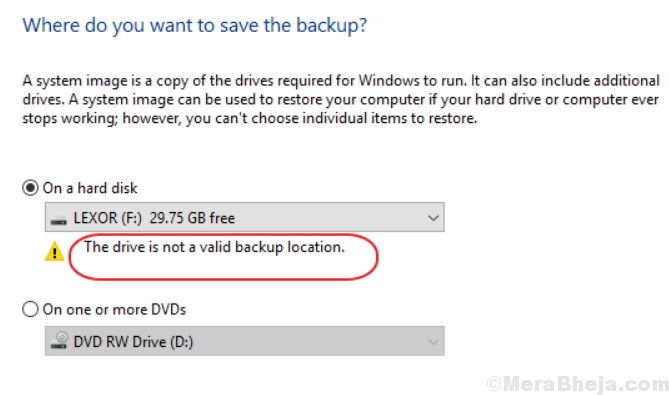 Corrija “A unidade não é um erro de backup válido” no Windows 10/11