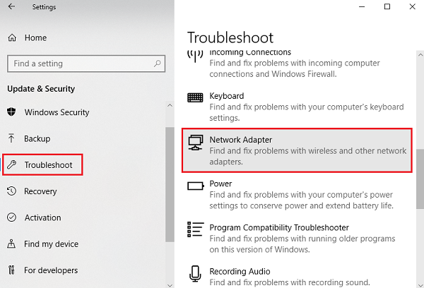 Naprawić Windows 10 WiFi Limited Access lub brak problemów z łącznością