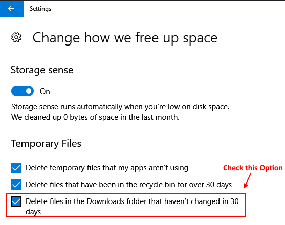 Comment supprimer automatiquement les fichiers dans le dossier des téléchargements dans Windows 10